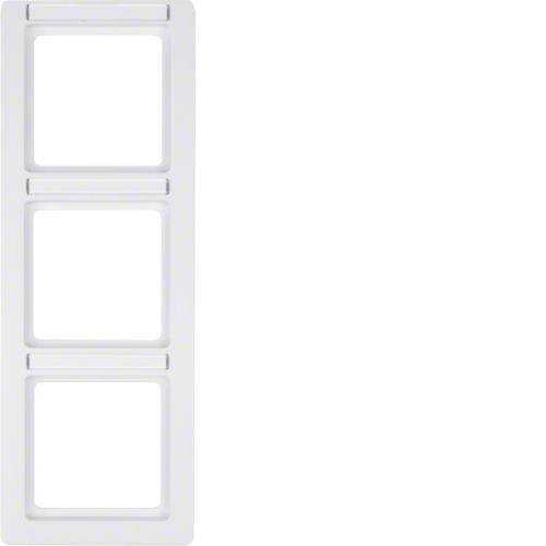 Berker 10136019 Rahmen 3fach mit Beschriftungsfeld Q.1 polarweiß, samt Mesch Shop Berker 10136019 Rahmen 3fach mit Beschriftungsfeld Q.1 polarweiß, samt Mesch Shop